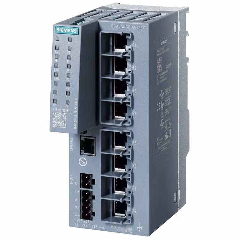 Siemens Dig.Industr. SCALANCE XC208 6GK5208-0GA00-2AC2 6GK52080GA002AC2