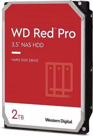 Hard Disk WD RED PRO WD2002FFSX - 2TB (2000 GB) per NAS - SATA 3 / 600 MB/sec. - 7200 RPM - Buffer 64 MB Cache - Interno