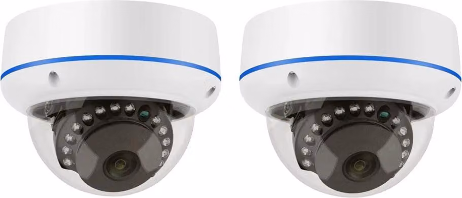 telecamera IP POE da 5MP, cupola per interni, antivandalo, 2 pezzi Telecamera POE da 5MP, 2,8mm