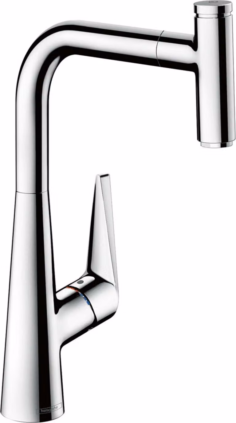 hansgrohe Talis Select M51 Mitigeur monocommande de cuisine 300, bec extractible, 1 jet, 72821000, 72821000