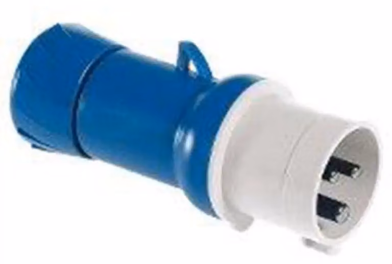Spina Euro 16 A Ip44 Blu Schneider