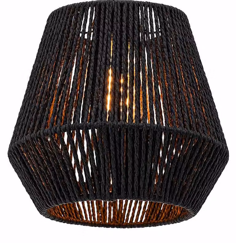 PERSLEY lampada a sospensione lampada a sospensione lampada a sospensione - H110 x Ø22 cm - nero - 1X60W escl. - IP20