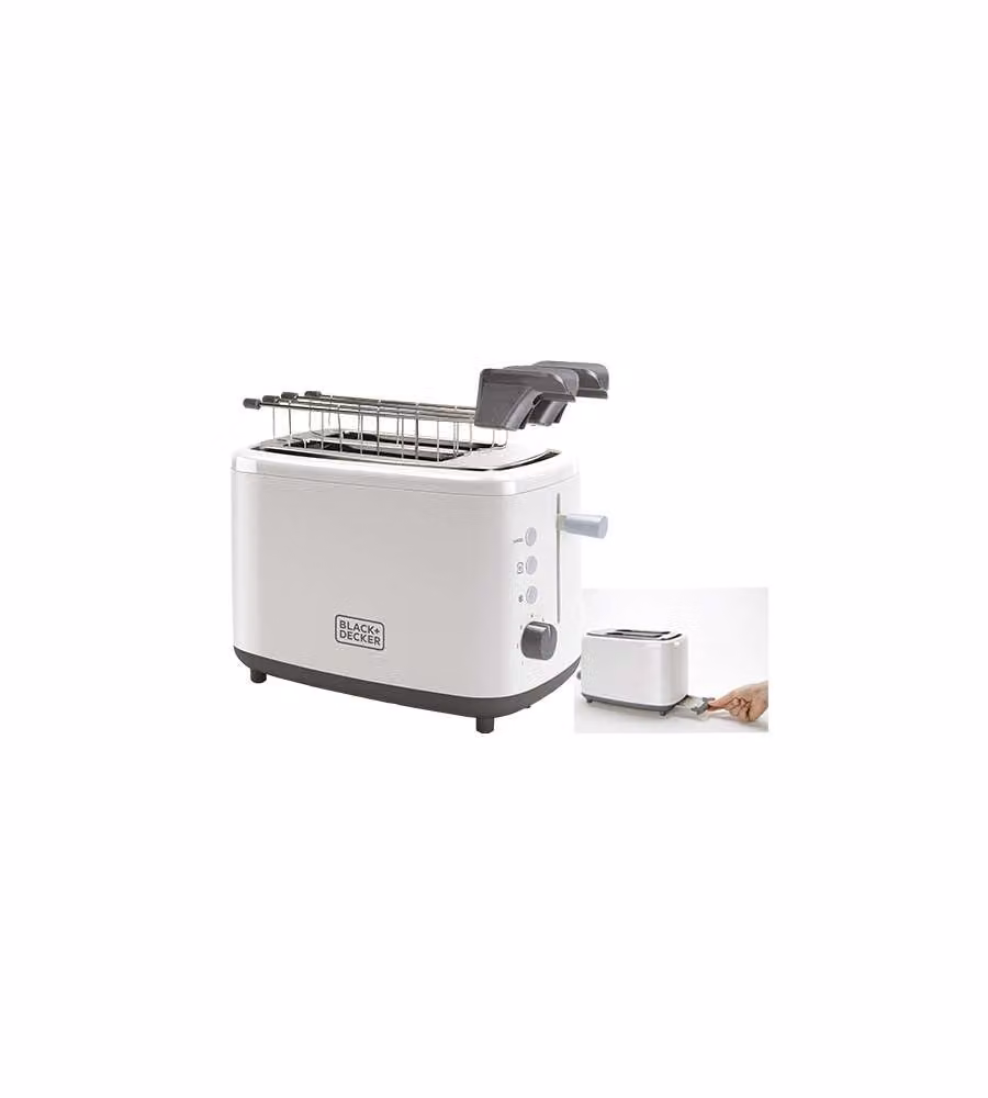 Tostapane Black+Decker 820W in bianco o nero – 2