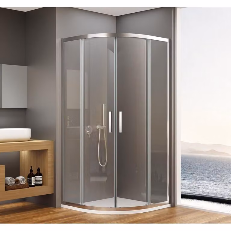 BORG cabina doccia quadrante 900x900x1950 mm, R550, vetro trasparente