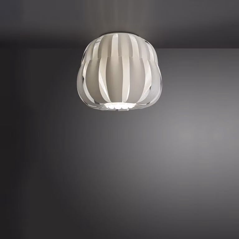 Plafoniera Moderna Queen Polilux ® Bianco 1 Luce E14
