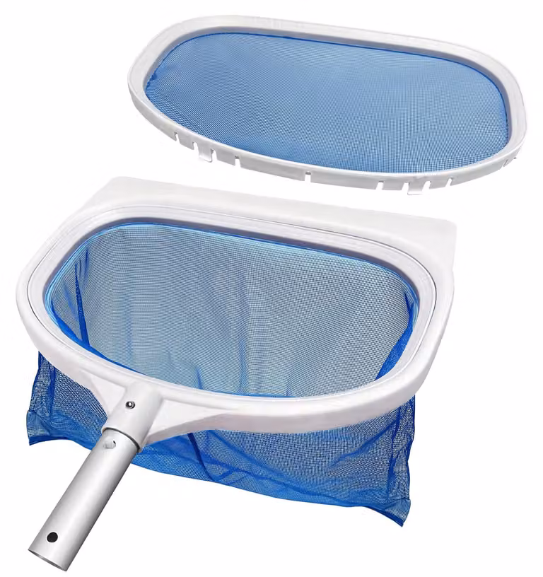 Retino per piscina e laghetto - 40 x 32 cm - Doppia rete - Rete profonda e piatta
