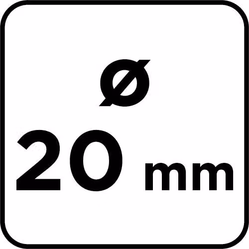 Punta per calcestruzzo SDS Plus con doppia spirale 20 x 1000 mm