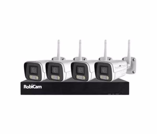 Kit di telecamere RobiCam, telecamere wireless, dispositivo NVR