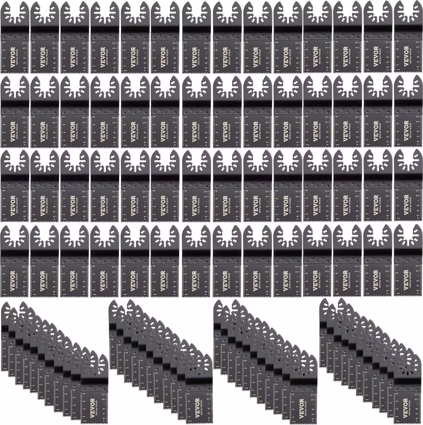 100x lame per sega Lame per sega fine oscillante Lama per sega a segmento multitool