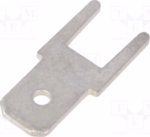 Connettore a lamella: piatto, 4,8 mm, per montaggio a foro passante (THT), 0,8 mm, in ottone, placcato in stagno, maschio, 1-726388-2 - Adatto per saldatura