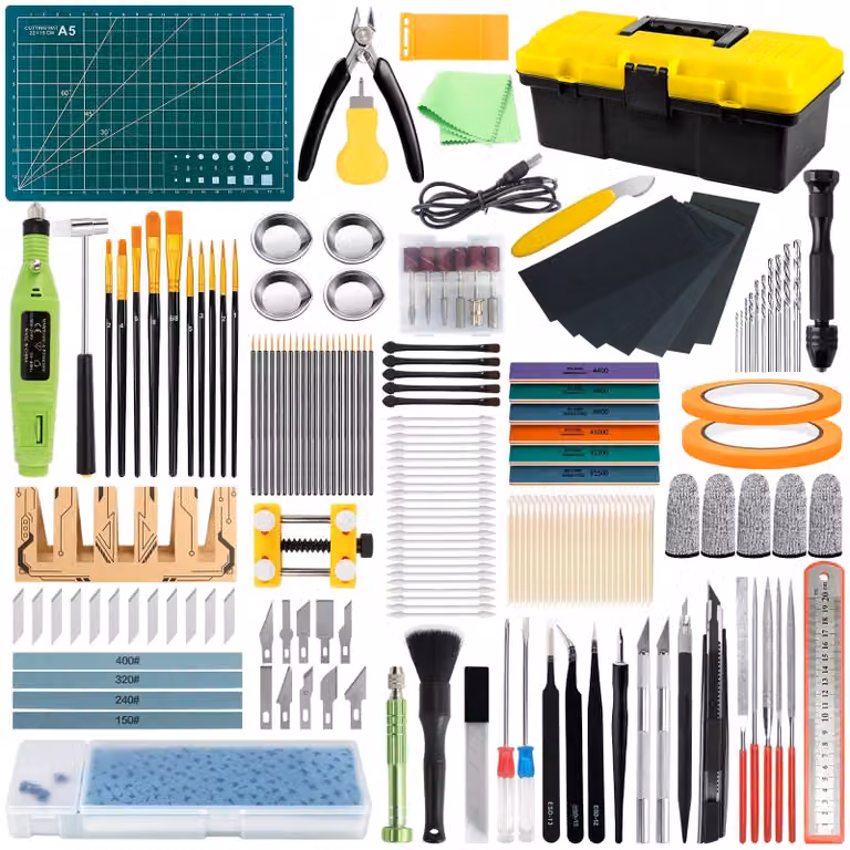 Kit di strumenti da modellismo da 242 pezzi, ideale per modelli Gundam e hobby