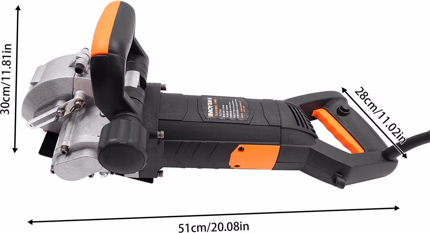 Scanalatrice elettrica per calcestruzzo - Scanalatrice per pareti - 4800 W - 5000 giri/min - Nero