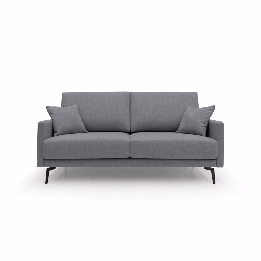 Divano moderno Saturno Divani.Store in tessuto impermeabile grigio L: 160 cm – 2