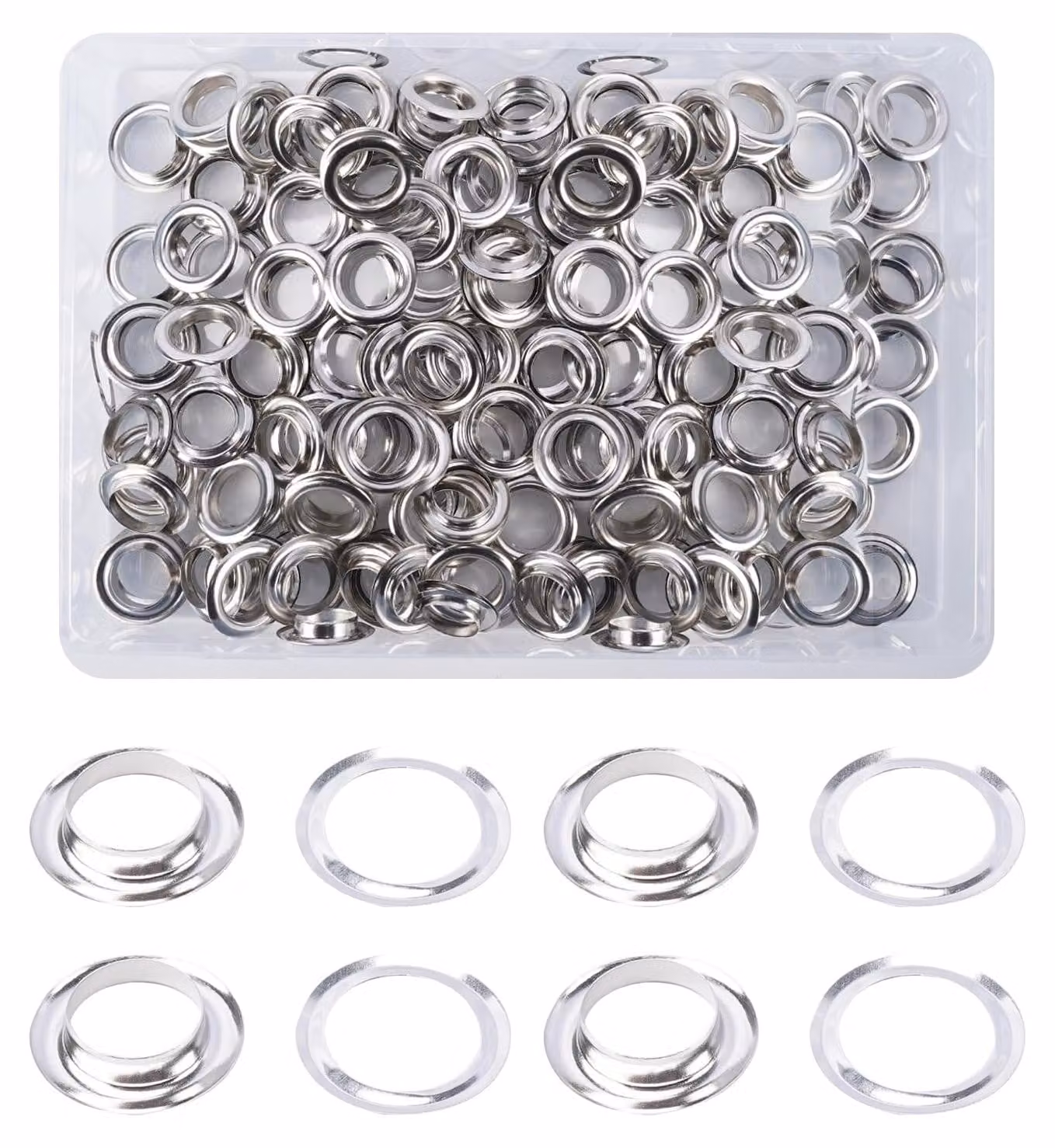 Kit di 200 utensili con set di occhielli da 14 mm