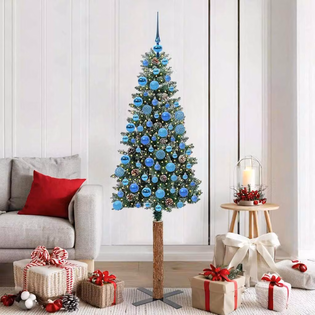 Maison Exclusive - Albero di Natale sottile, verde, 180 cm