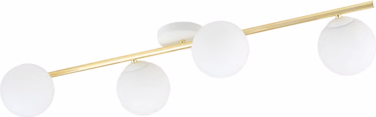 Lampada da soffitto Emibig 4xE14 10W SPLENDI con 4 paralumi bianchi 1249/4