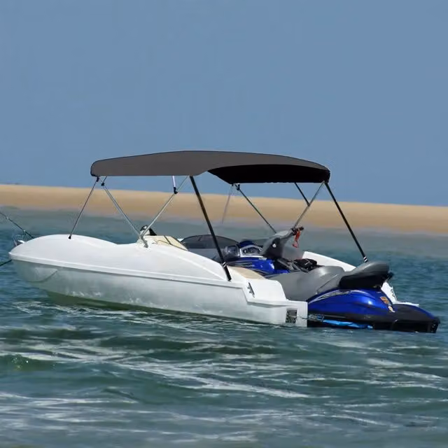 Bimini di Prua Tendalino 4 Archi-Tenda da Sole per Bimini di Prua Antracite 243x(230-244)x137 cm