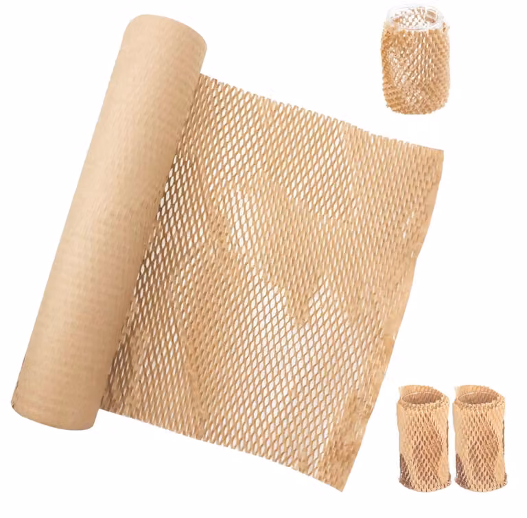 Rotolo di carta alveolata, 30 cm x 30 m, in carta kraft, ideale per confezioni regalo e stoviglie