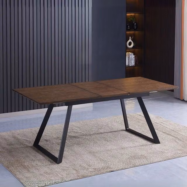 Tavolo allungabile Shelton colore noce 160x90x76H