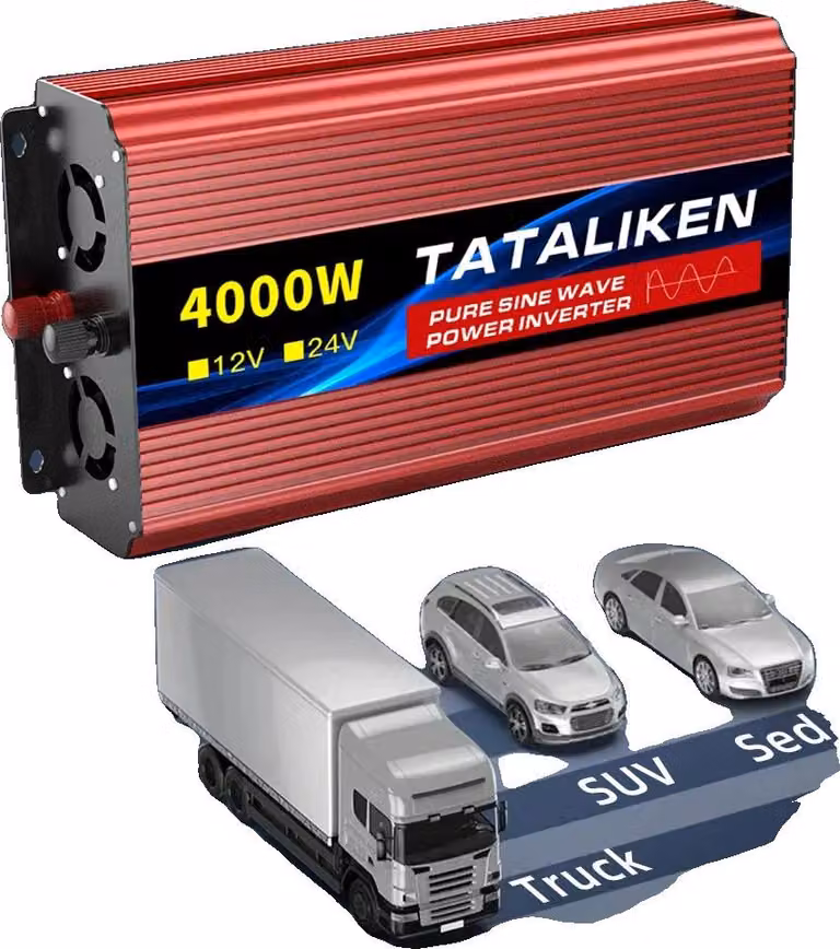 Inverter sinusoidale puro, alta efficienza, design compatto, 12V 4000W 220V