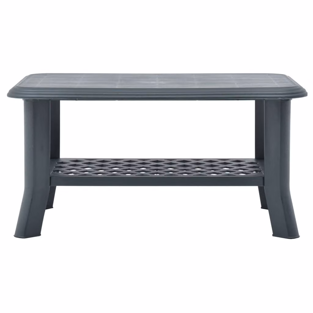 Tavolino da Salotto Verde 90x60x46 cm in Plastica