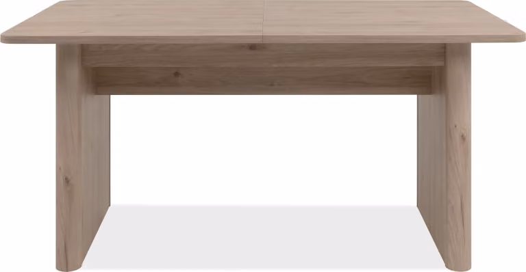 Calicosy - Tavolo da pranzo allungabile da 160 a 200 cm decorato in rovere artigianale e nero - OMI