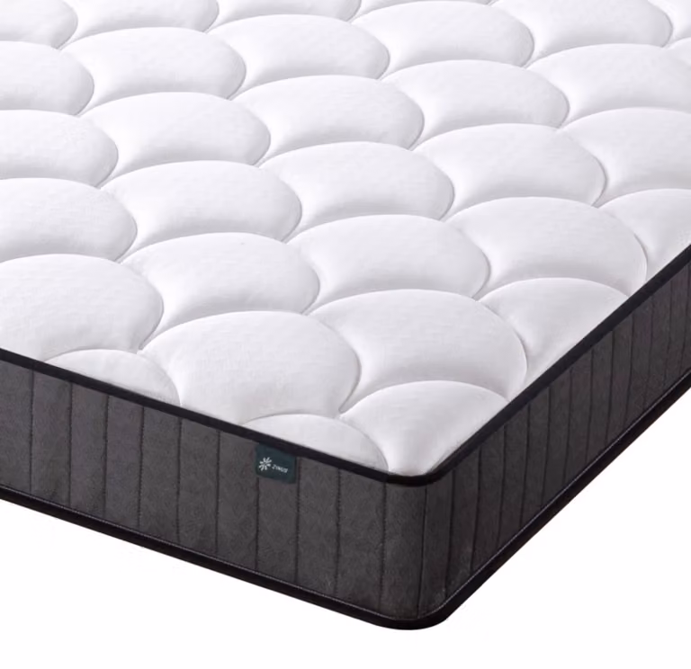 Materasso ibrido con memory foam, per letto singolo, 90x190 cm, bianco