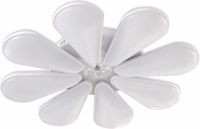 Lampadario a forma di fiore moderno Trade Shop Traesio bianco con doppia illuminazione LED da 80W