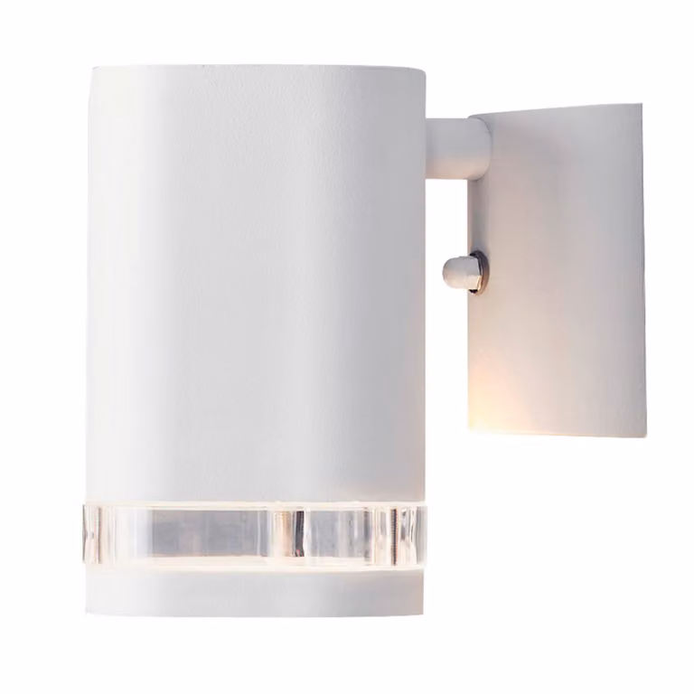 Applique Konstsmide Modena in alluminio laccato bianco con vetro acrilico trasparente