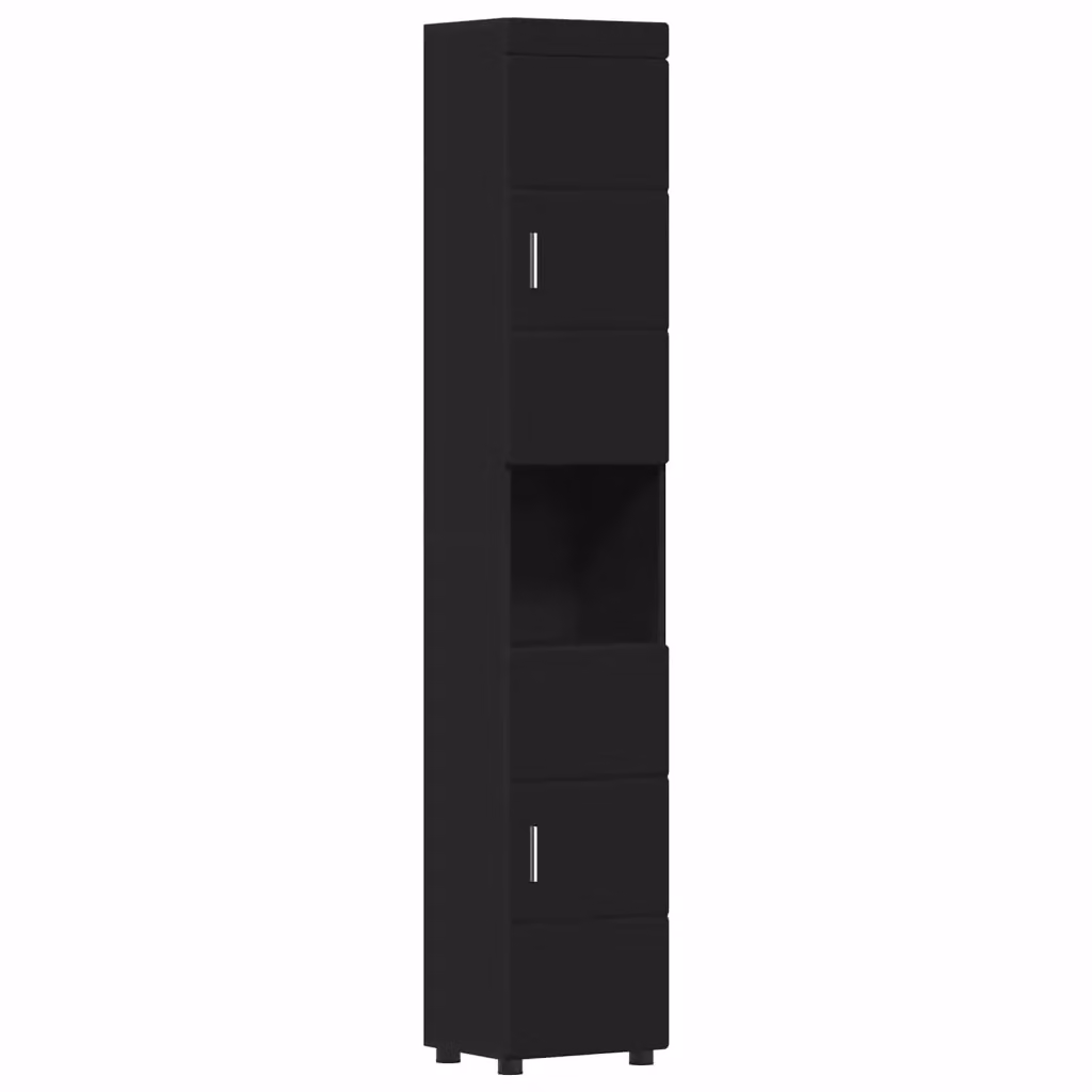 Set di armadi da bagno TULUM vidaXL nero opaco L/P/H: 37 x 31,5 x 203 cm – 2