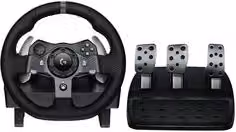 Volante e pedaliera Logitech G920 Driving Force per Xbox, simulatore di guida racing, nero – 1