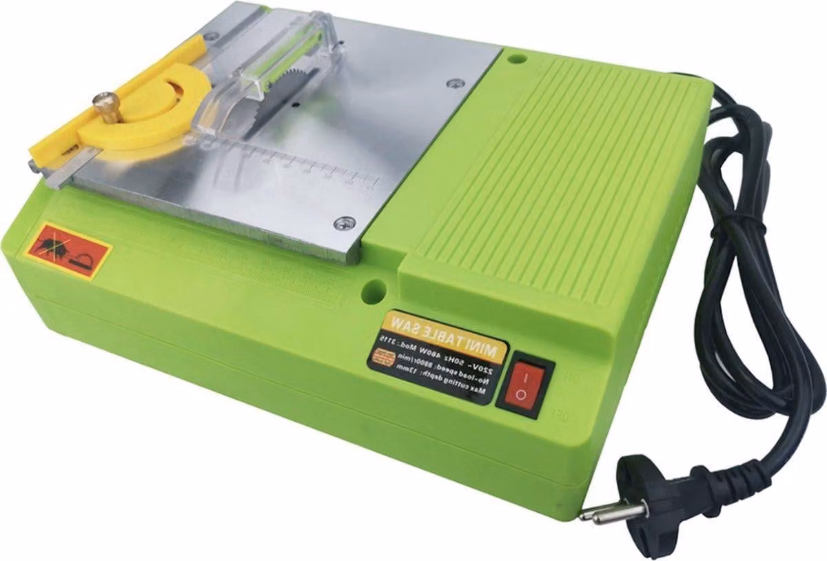 Mini sega da banco - 220V - Multifunzionale - Angolo di taglio regolabile - Sega di precisione per legno, plastica e modellismo