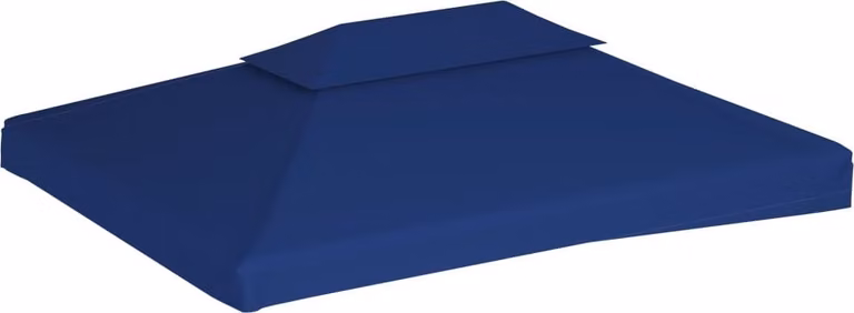 Copertura Superiore per Gazebo a 2 Strati 310 g/m² 4x3 m Blu