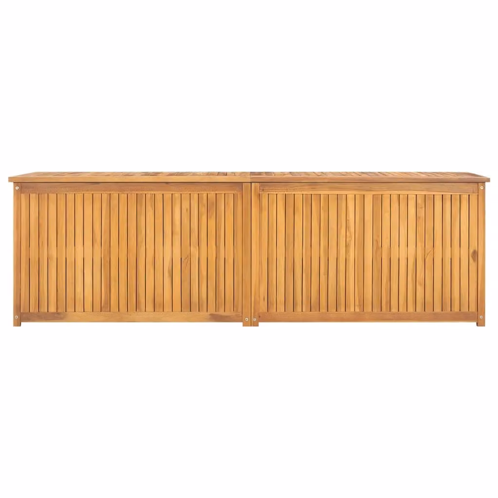 Cassa da Giardino 175x50x55 cm in Legno Massello di Teak