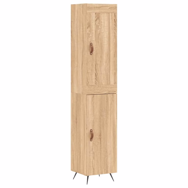 Credenza Rovere Sonoma 34,5x34x180 cm in Legno Multistrato