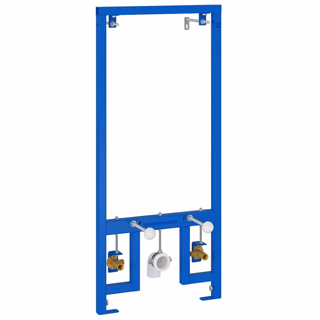 Supporto a muro per sistema bidet vidaXL in acciaio inossidabile Blu L 50 cm x P 3 cm x H 112 cm