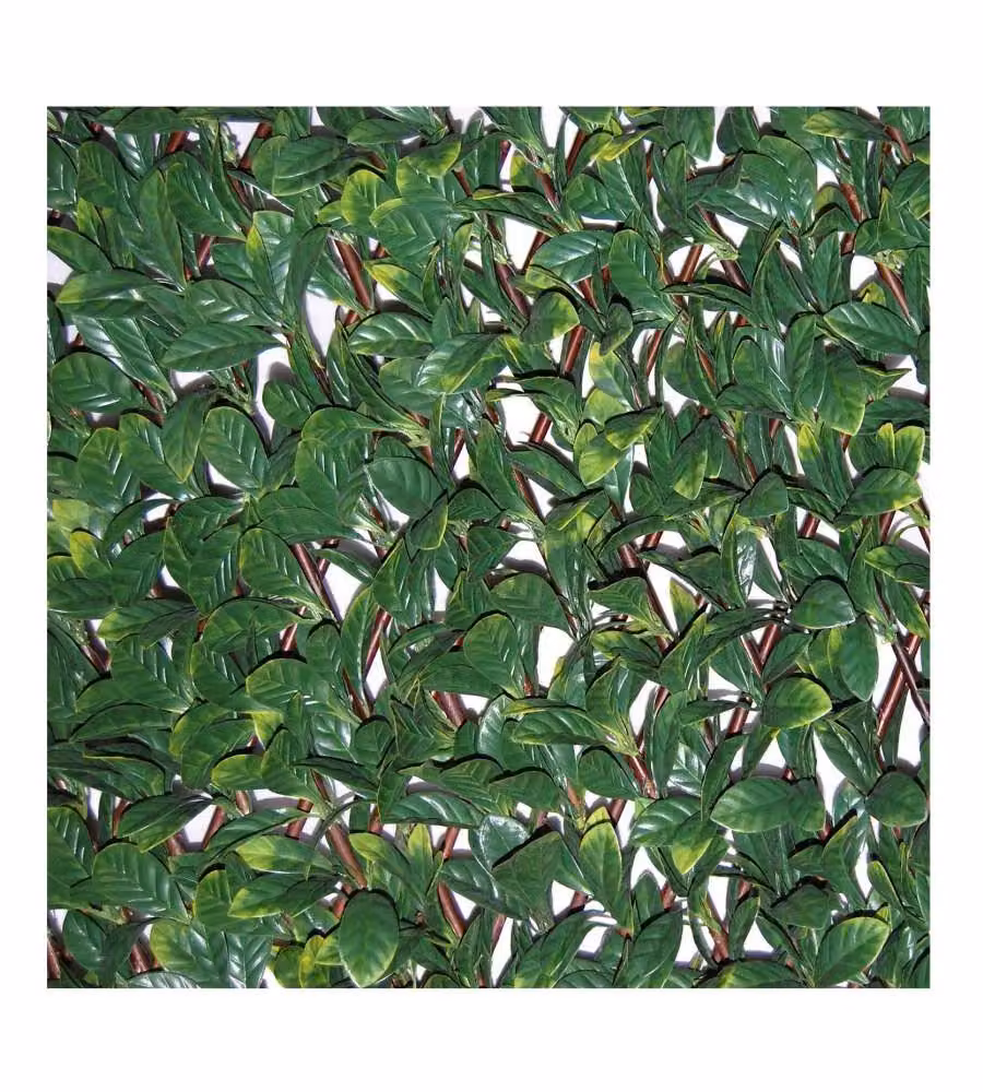 Tenax Siepe Artificiale Verde 200x100 cm con Foglie 3D Estensibile