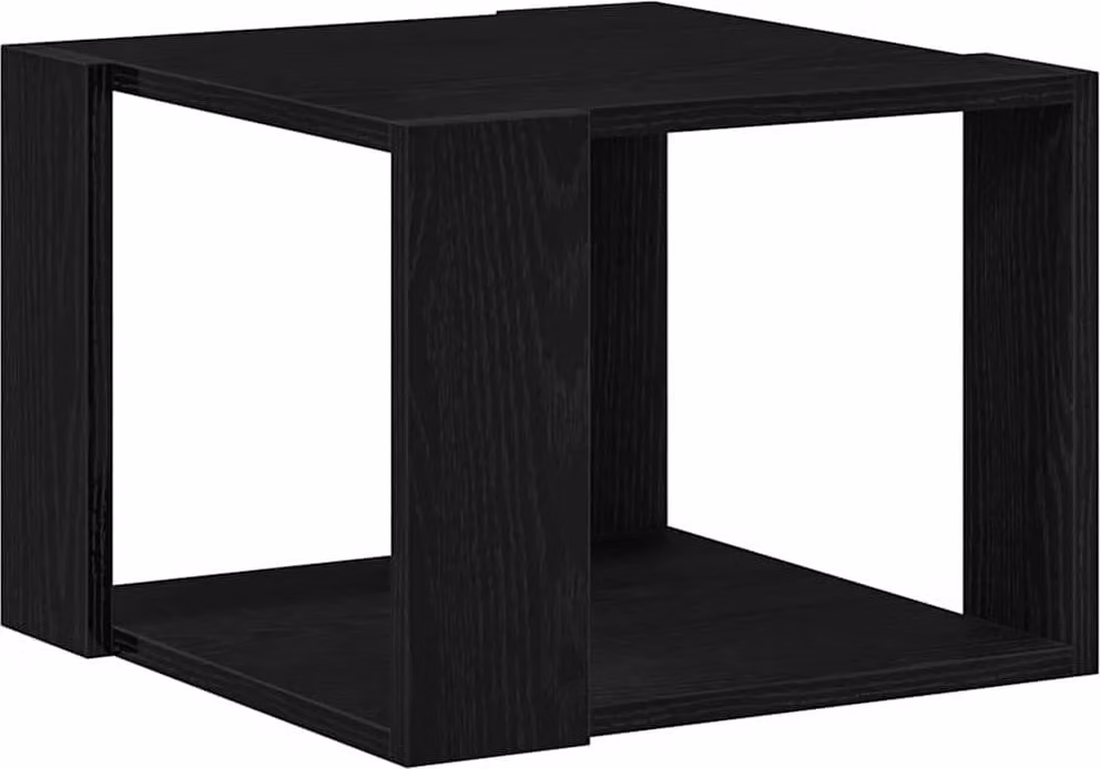 Tavolino da salotto Rovere Nero 40 x 40 x 30 cm