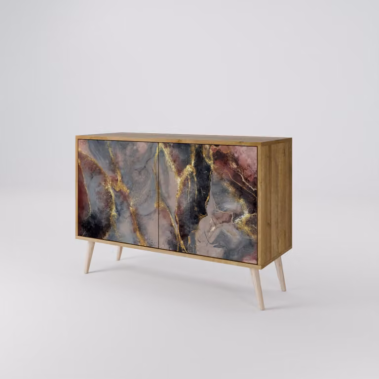 Cassettiera Spacerebels a 2 ante - credenza cassettiera - credenza alta - mobile guardaroba - soggiorno camera da letto - 57,5×111×42 (HxLxP)
