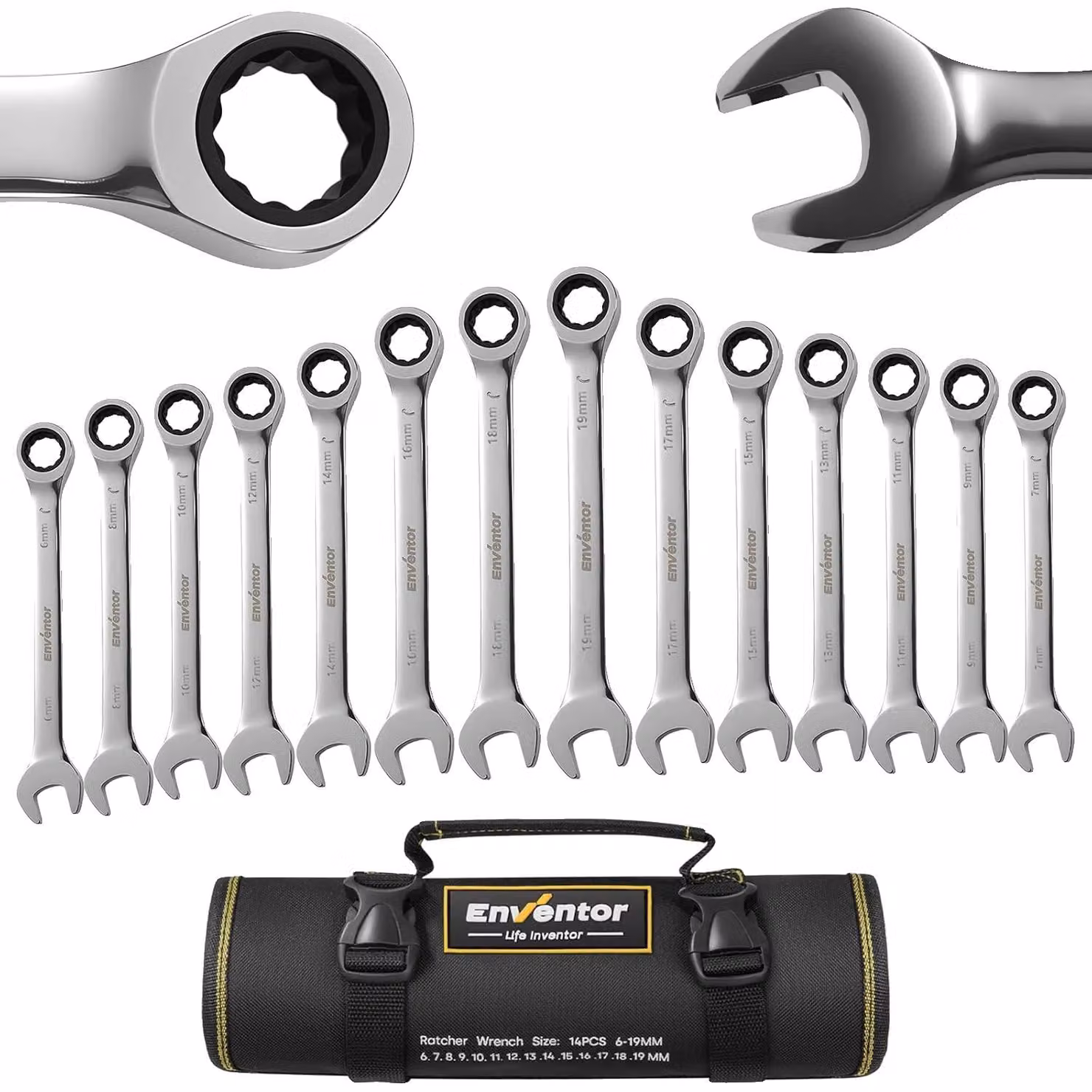 Set di chiavi a ratto, 90 denti, set da 14 pezzi, 14 pezzi