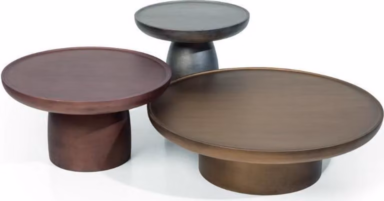 Designer Couchtisch Set 3x Wohnzimmer Holz Moderne Luxus möbel Tische