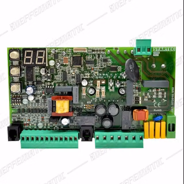 Ricambio Circuito Q100/2 Scorrevole per Barriera con Inverter Dieffematic 230V 380V Verde