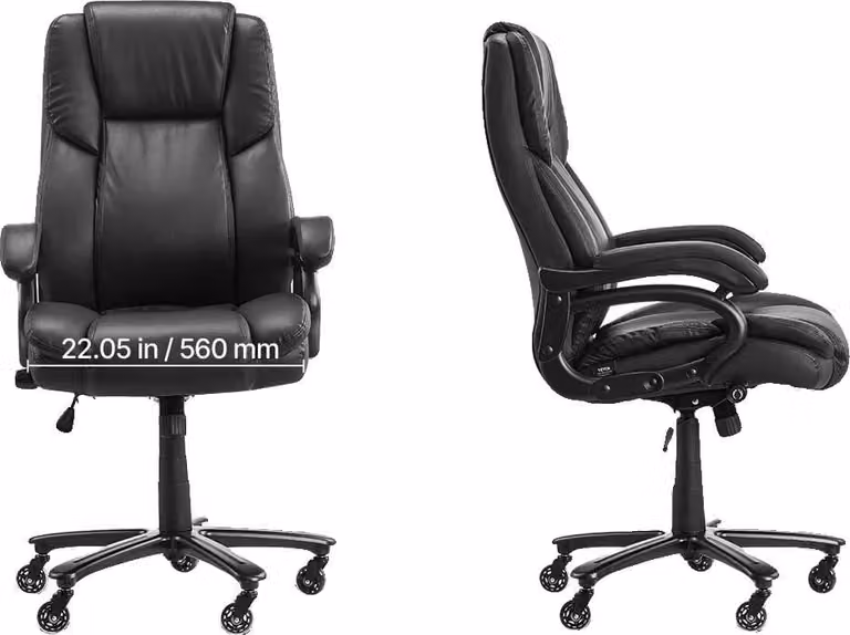 Sedia da ufficio, design ergonomico, funzioni regolabili, supporto lombare da 400 lb