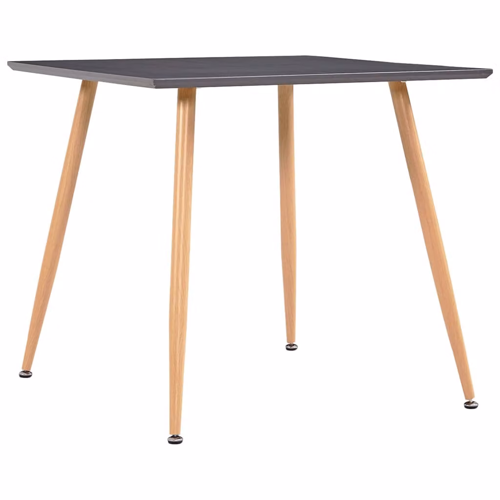 Tavolo da pranzo The Living Store grigio e rovere 80,5x80,5x73 cm MDF