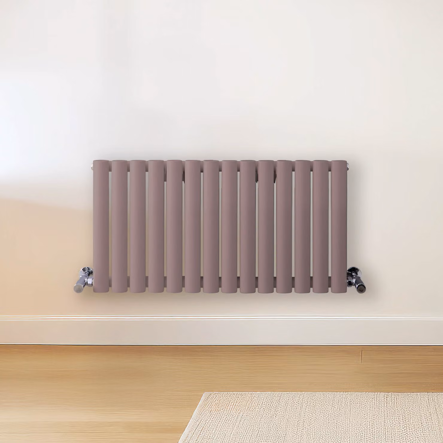 Radiatore di Design Orizzontale Viola (Dahlia Viola) - 400mm x 826mm - Pannello Doppio  - Revive
