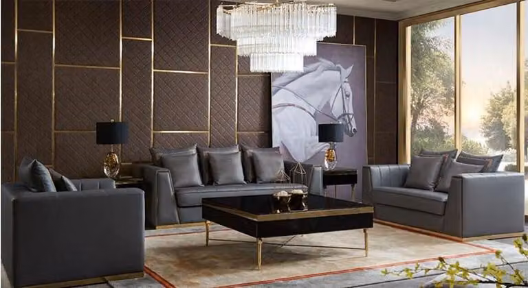 Sofagarnitur 321 Sitzer Set Design Sofas Polster Couchen Leder Relax Moderne