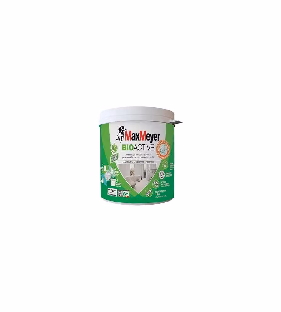 MaxMeyer Pittura Antimuffa Bioactive A+ Plus 0,75L Bianca Opaca