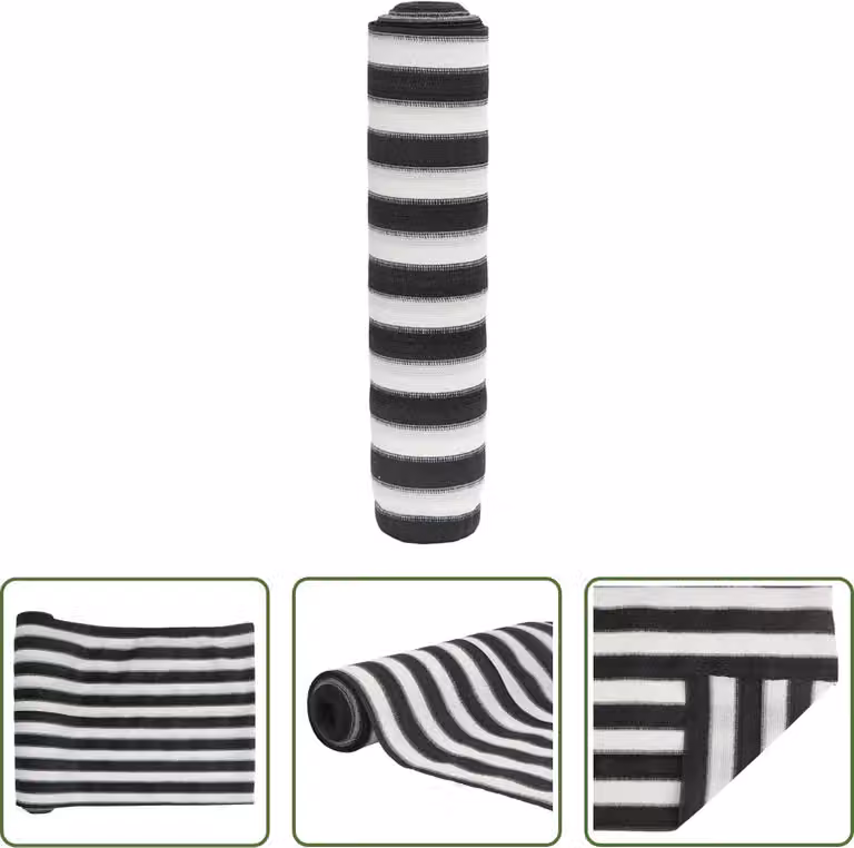 Il paravento Living Store antracite e bianco 1,5x10 m HDPE 195 g/m²