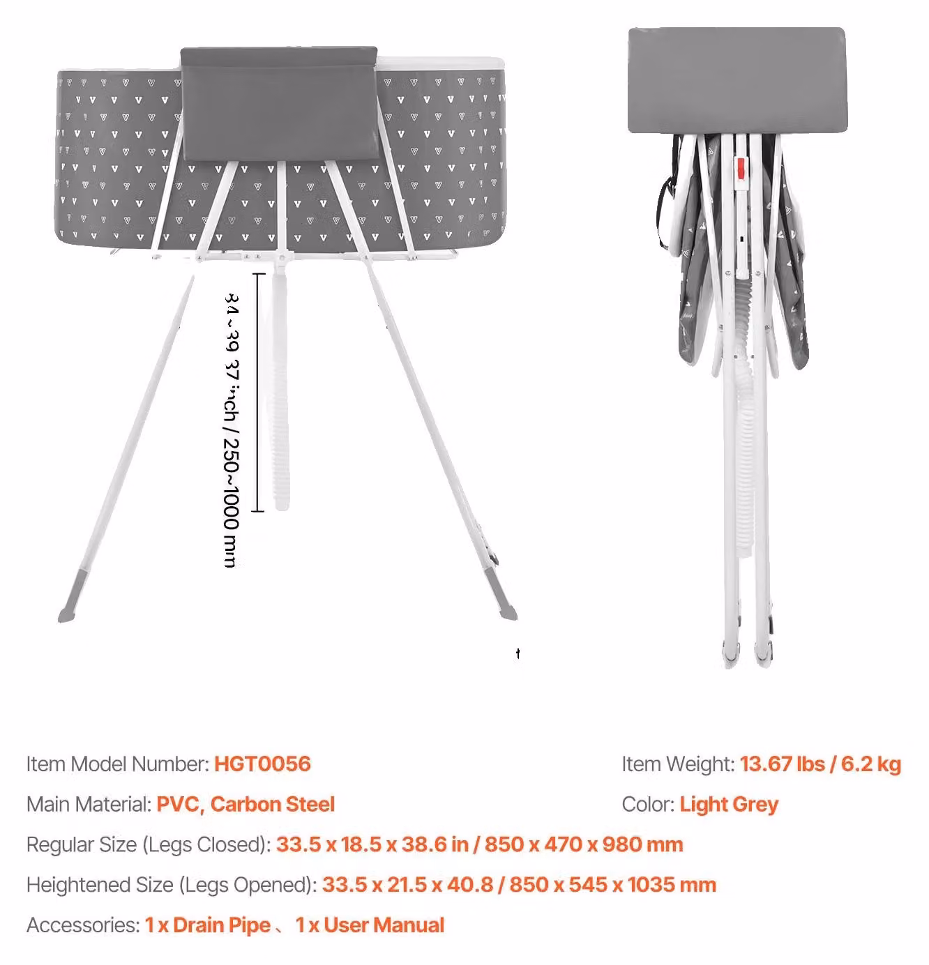 Vaschetta per animali domestici, design portatile, sistema di scarico efficiente, colore grigio