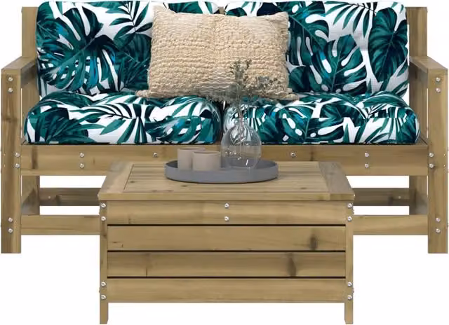 Set Divani da Giardino 3 pz in Legno Impregnato di Pino 3250763